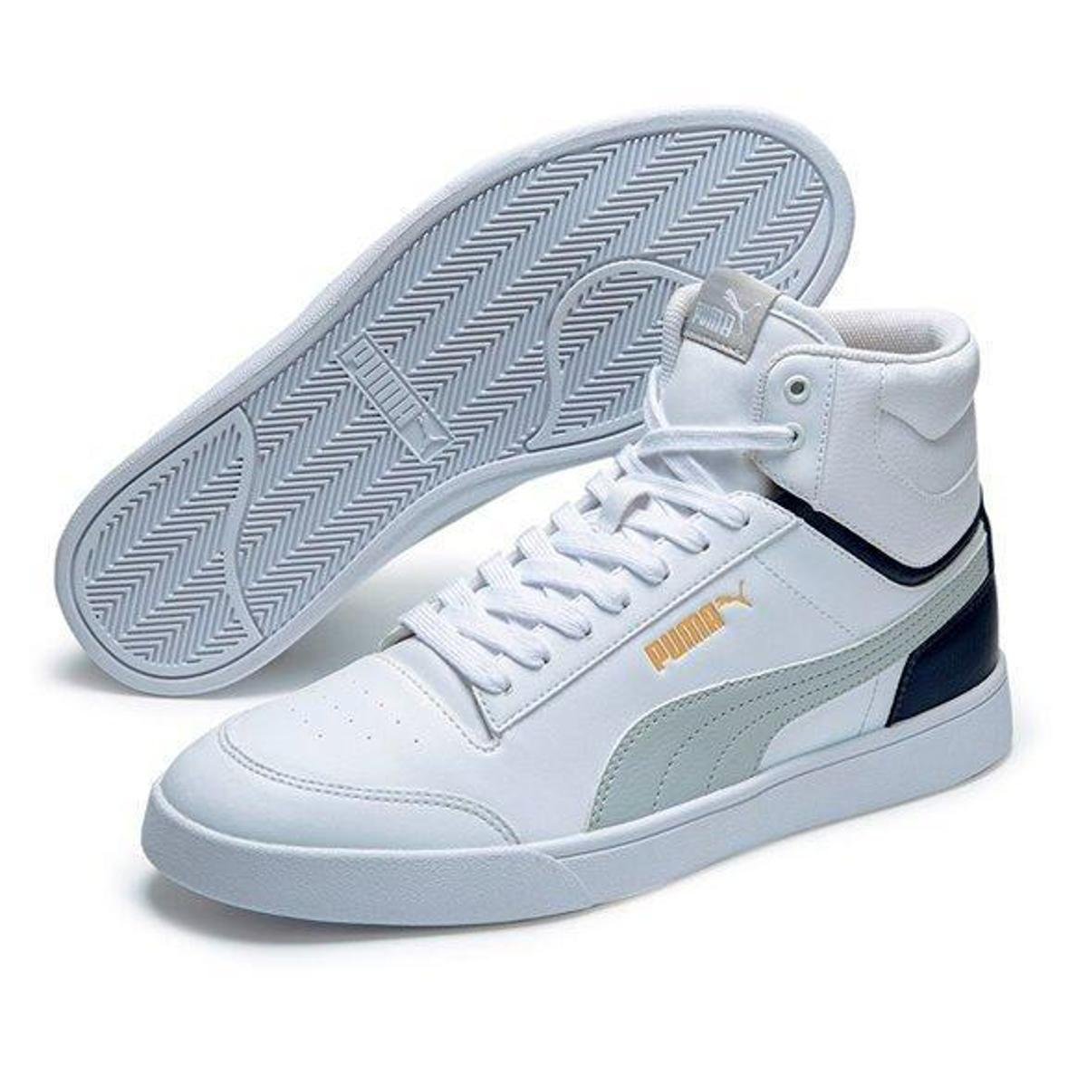 Tenis Masculino Puma Cano Alto Branco Tênis Cano Alto Puma RBD
