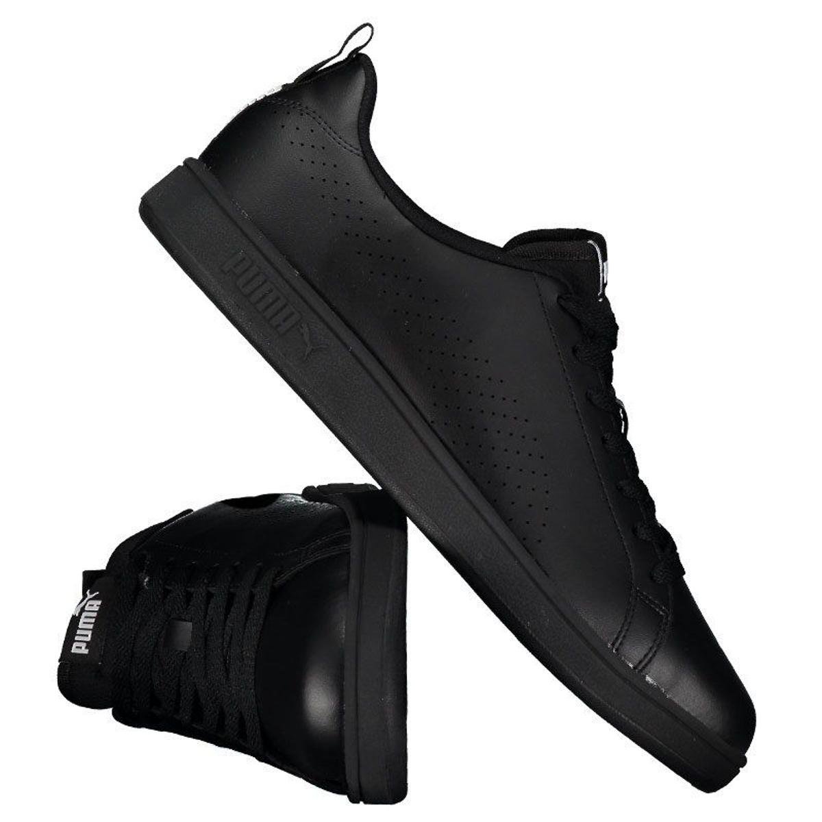 Tênis Puma Smash Ace - Preto+Branco Menor preço em Tênis Puma Smash Ace - Preto+Branco
