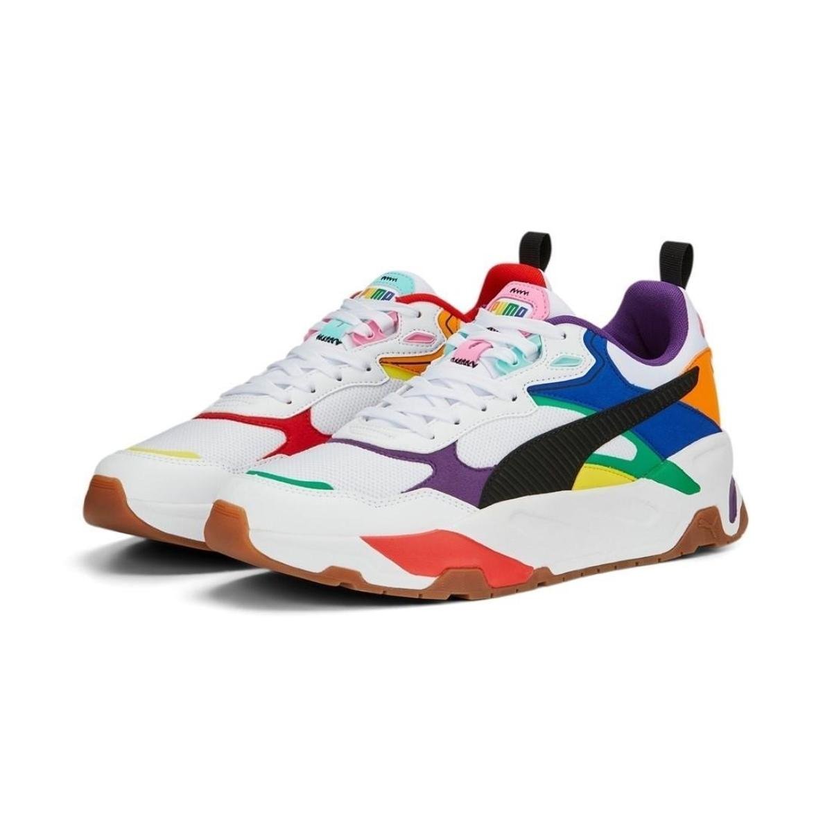 Tênis Puma Trinity Lil Unissex - Branco+Vermelho Menor preço em Tênis Puma Trinity Lil Unissex - Branco+Vermelho