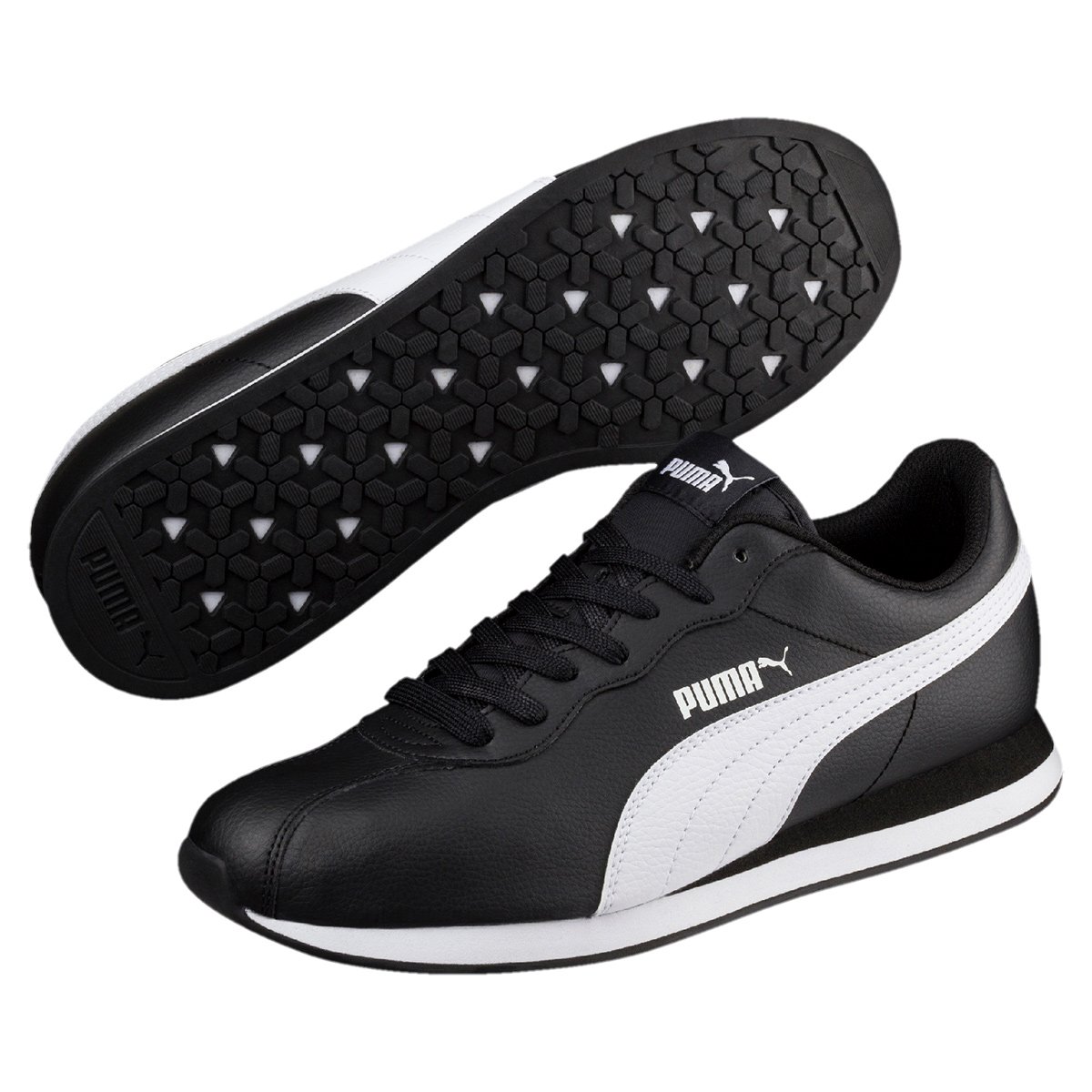 Tênis Puma Turin II - Preto+Branco Menor preço em Tênis Puma Turin II - Preto+Branco