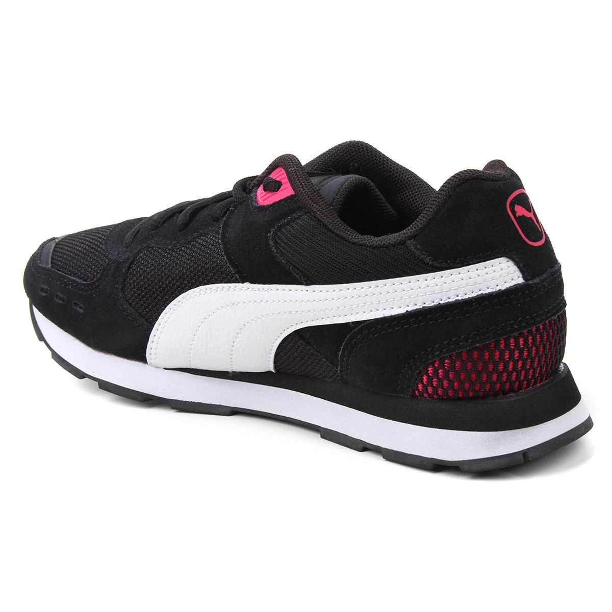 tenis puma preto e rosa