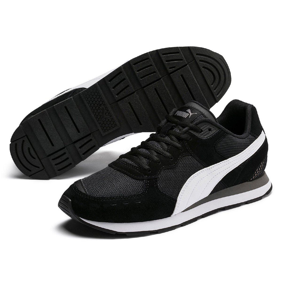 Tênis Puma Vista BDP - Preto+Cinza Menor preço em Tênis Puma Vista BDP - Preto+Cinza