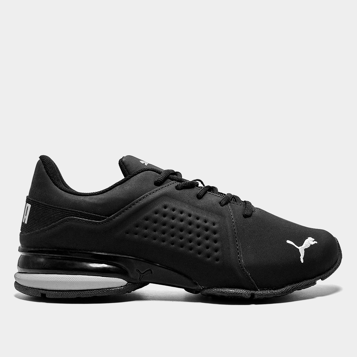 Tênis Puma Viz Runner BDP Masculino - Preto+Prata Menor preço em Tênis Puma Viz Runner BDP Masculino - Preto+Prata