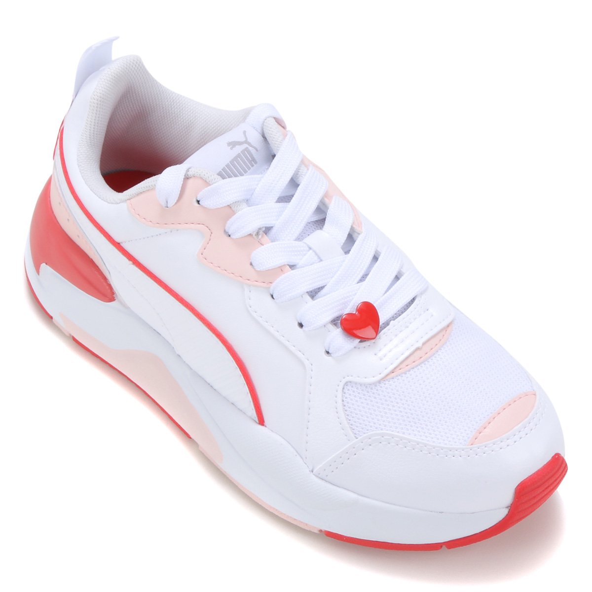 Tênis Puma X-Ray Game Valentine's BDP Feminino - Branco+Rosa Menor preço em Tênis Puma X-Ray Game Valentine's BDP Feminino - Branco+Rosa