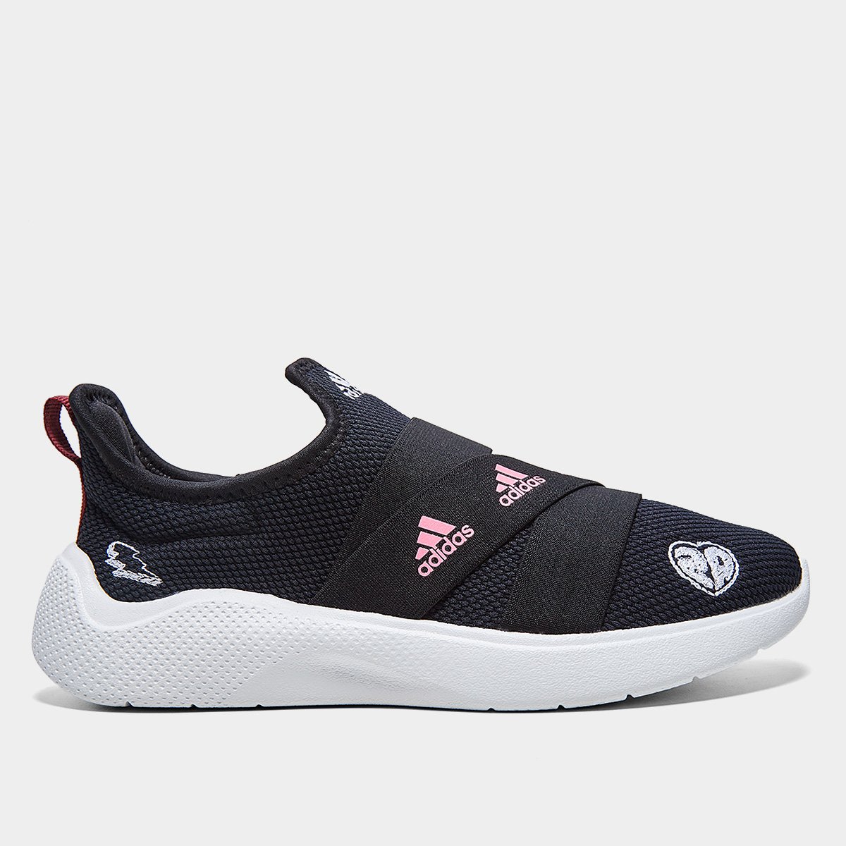 Refine Adapt Tenis Adidas Feminino Preto Com Elastico Tenis Adidas