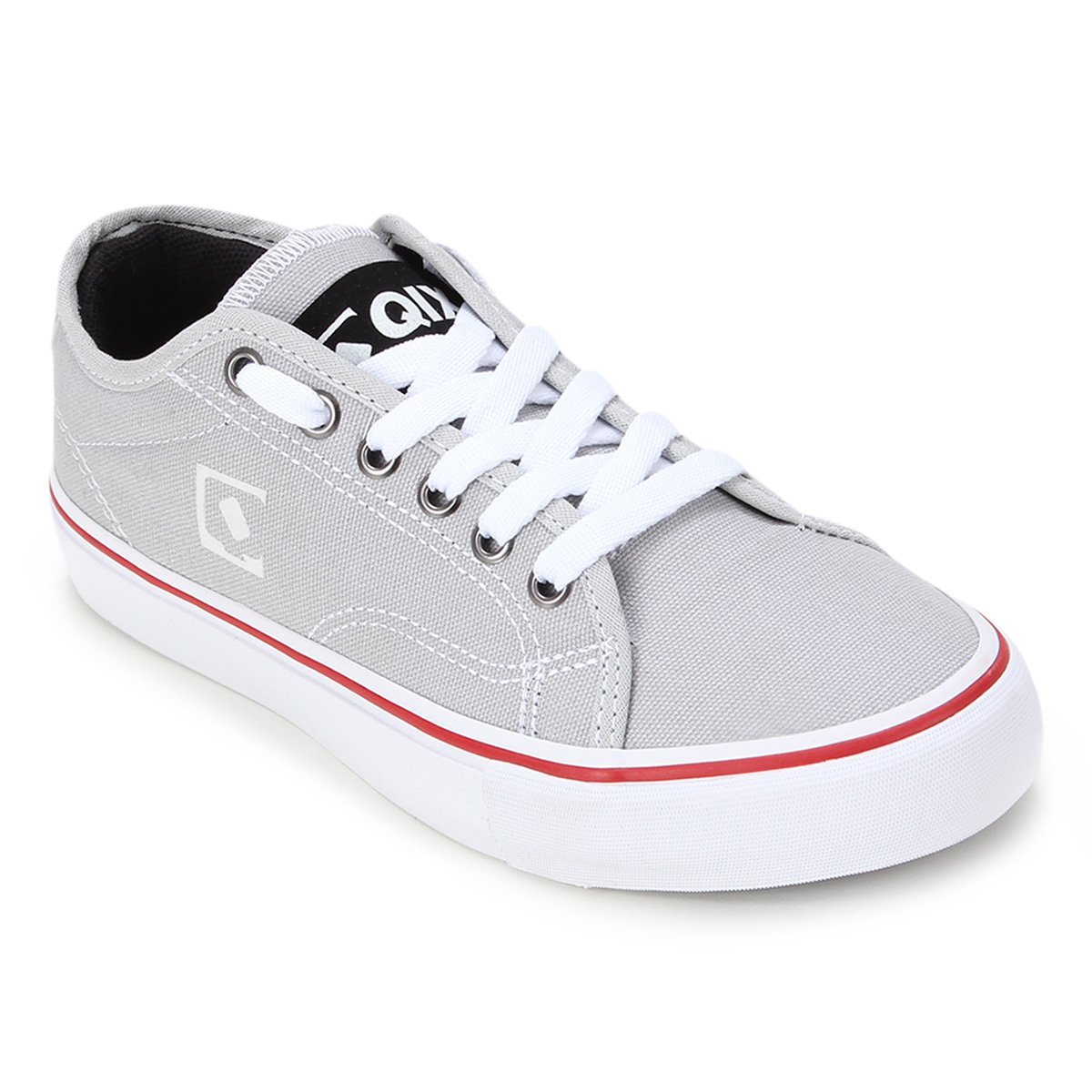 Tênis Qix Curvin - Cinza+Vermelho Menor preço em Tênis Qix Curvin - Cinza+Vermelho