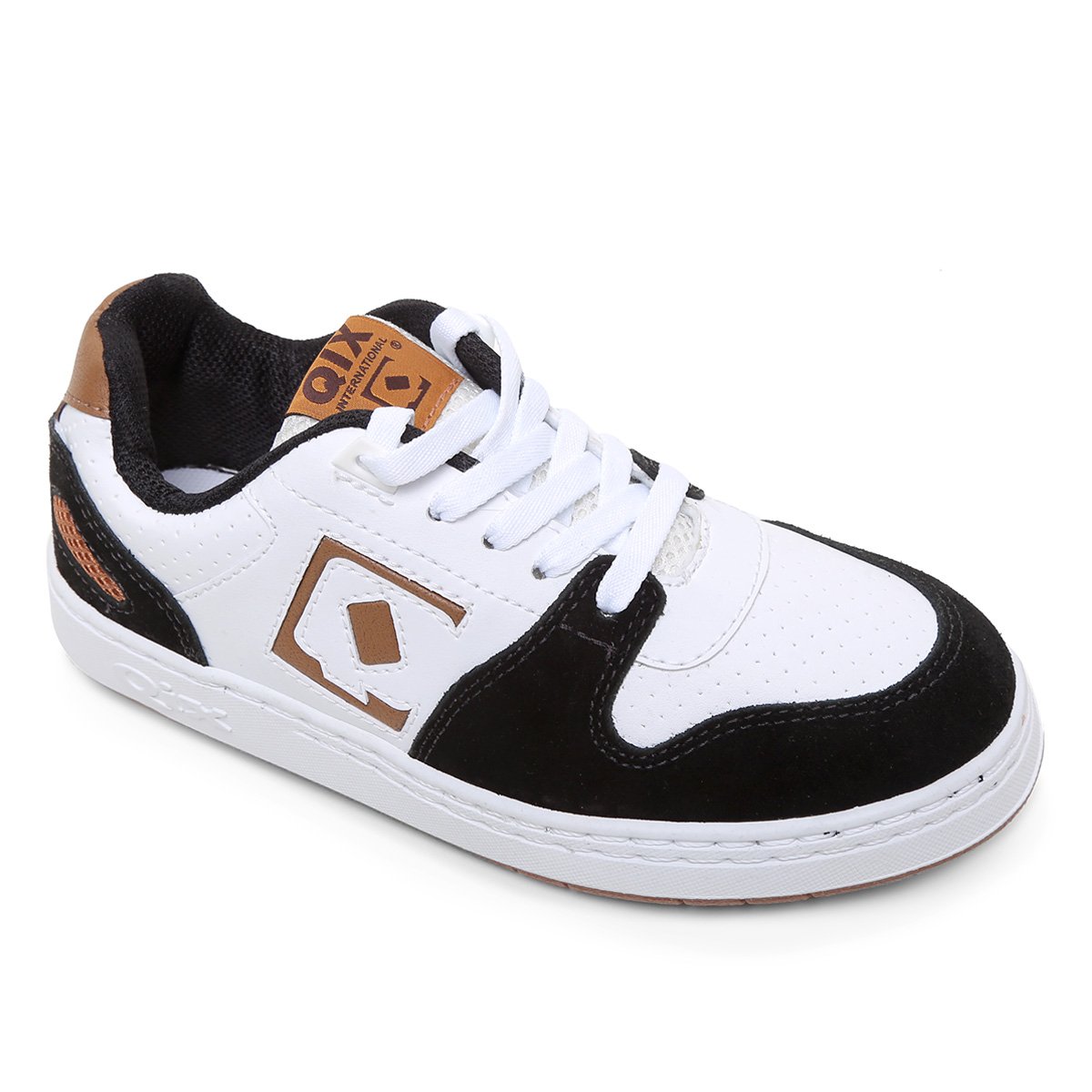 Tênis Qix Full - Branco+Caramelo Menor preço em Tênis Qix Full - Branco+Caramelo