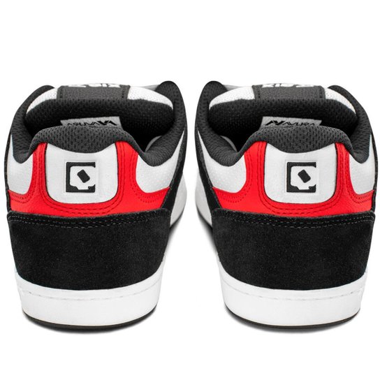 Tênis Qix Skate Retrô AM Vermelho Branco