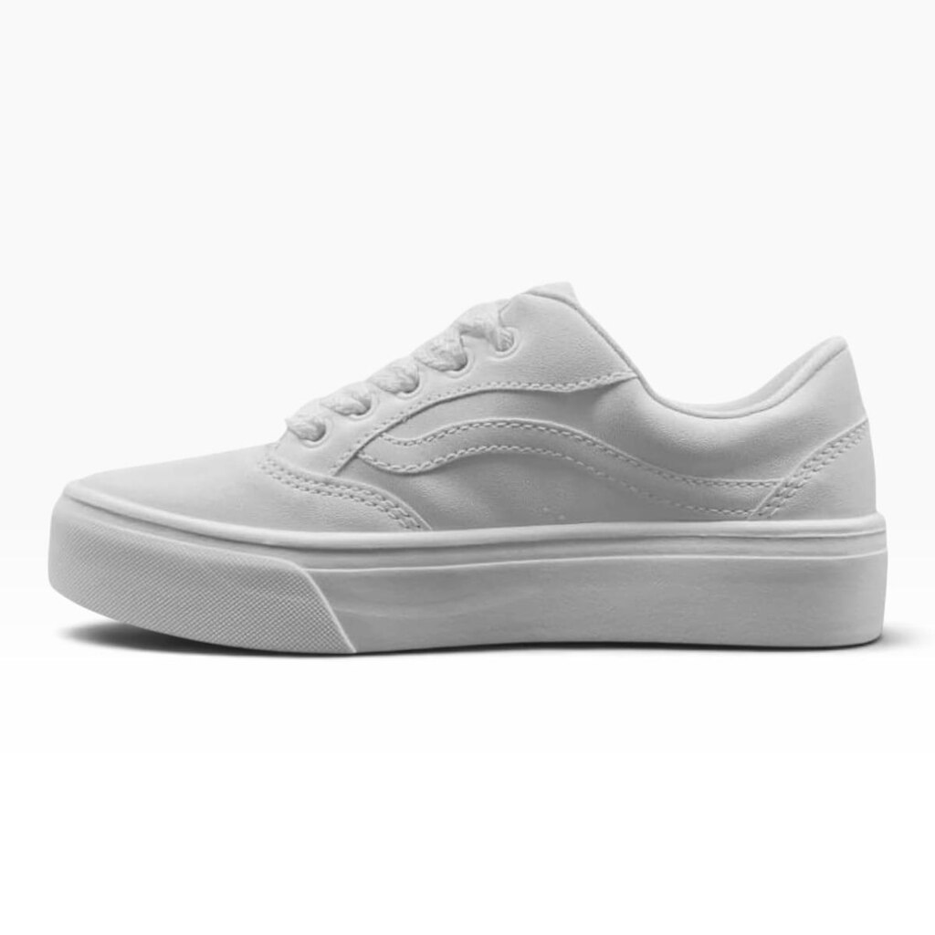 TENIS QUIZ FEMININO PLATAFORMA CASUAL 69-1884-55 BRANCO