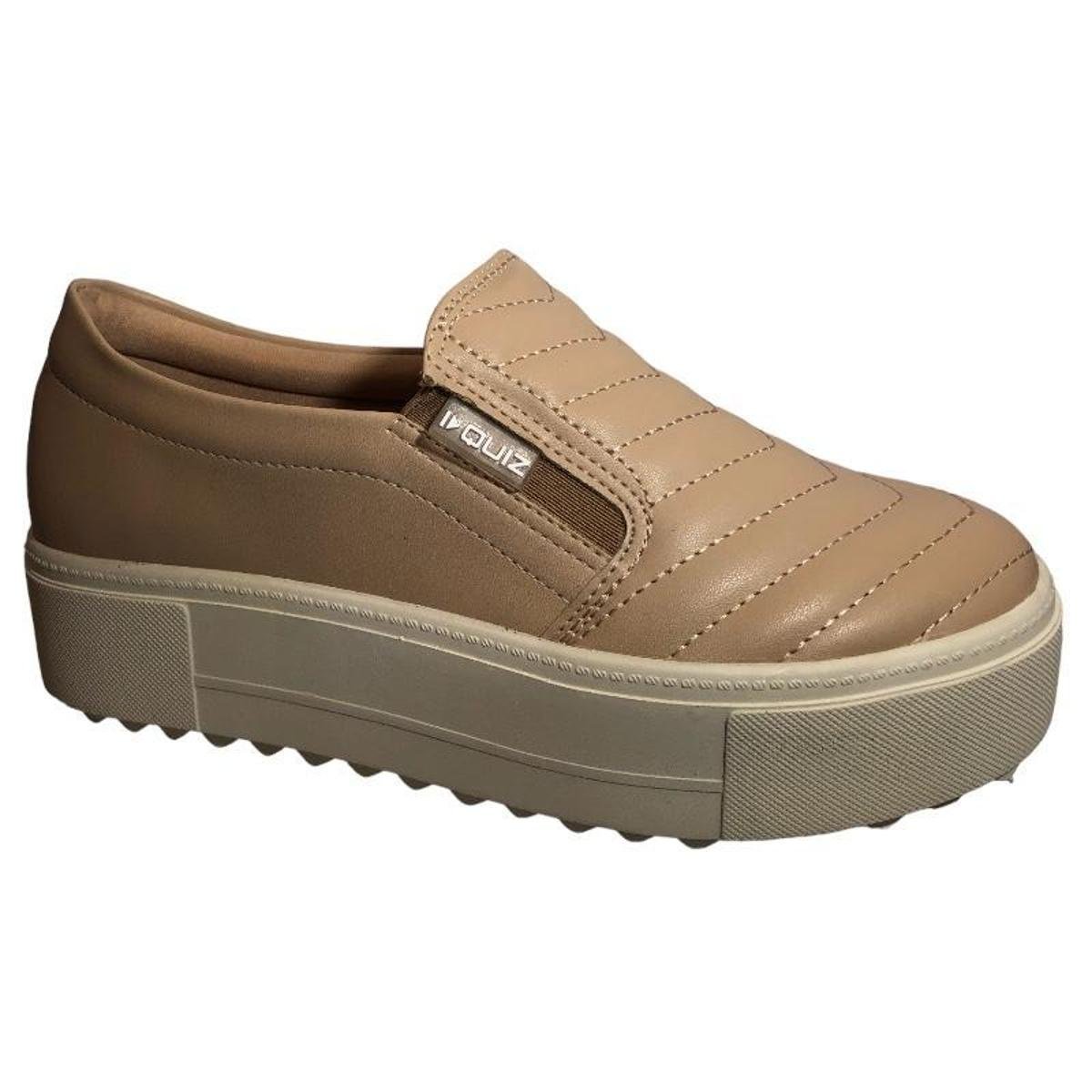 Tênis Quiz Slip-on Platform Liso Feminino Menor preço em Tênis Quiz Slip-on Platform Liso Feminino
