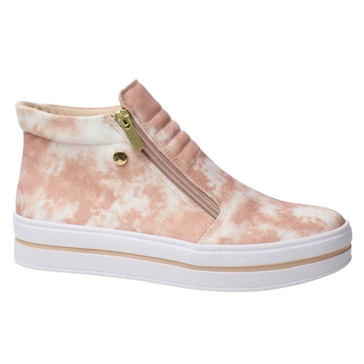 Tênis Quiz Tie Dye Cano Médio Feminino Menor preço em Tênis Quiz Tie Dye Cano Médio Feminino