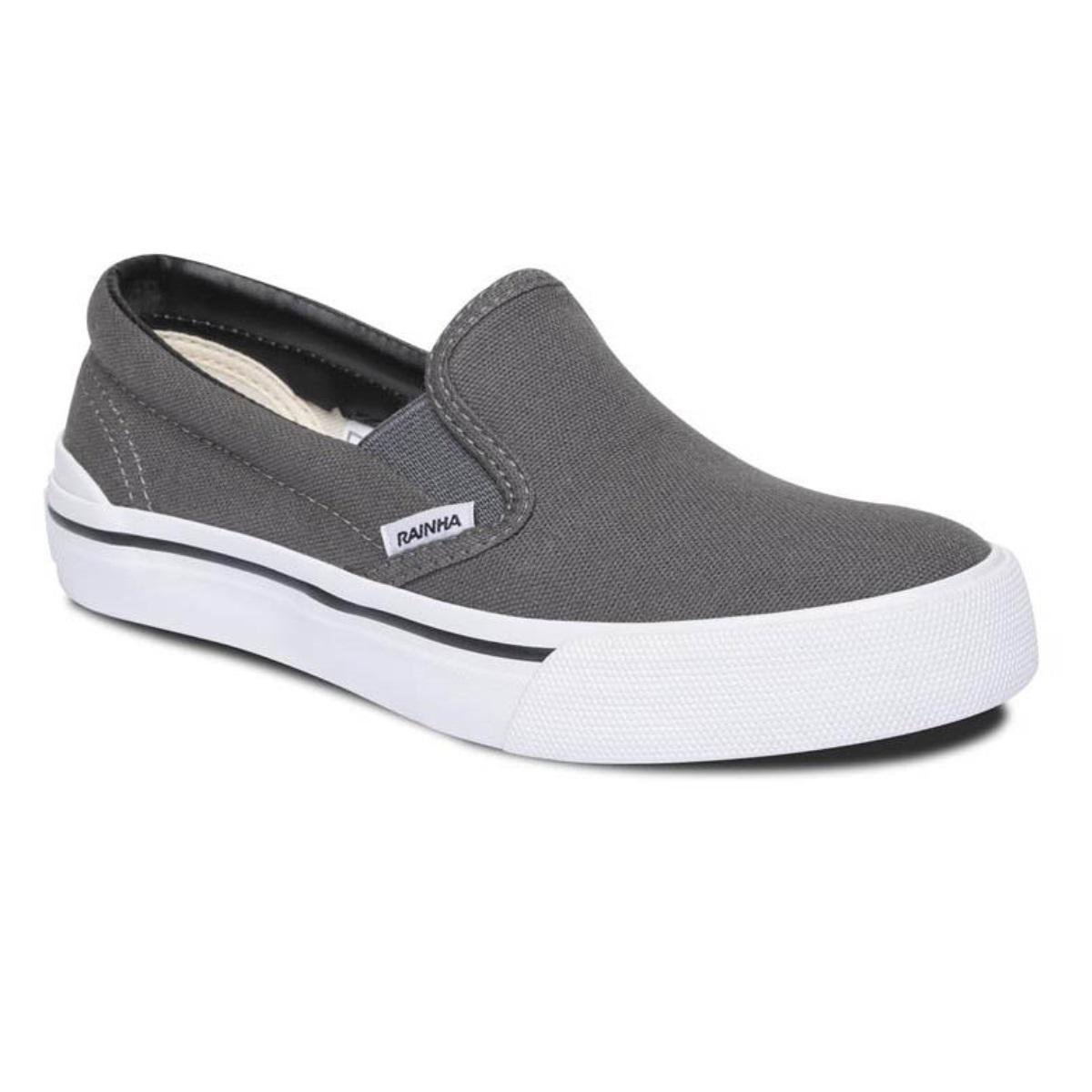 Tênis Rainha Iate Jr - Chumbo Menor preço em Tênis Rainha Iate Jr - Chumbo