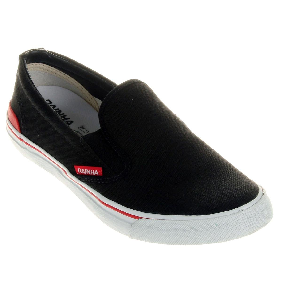 Tênis Rainha Iate - Preto+Branco Menor preço em Tênis Rainha Iate - Preto+Branco