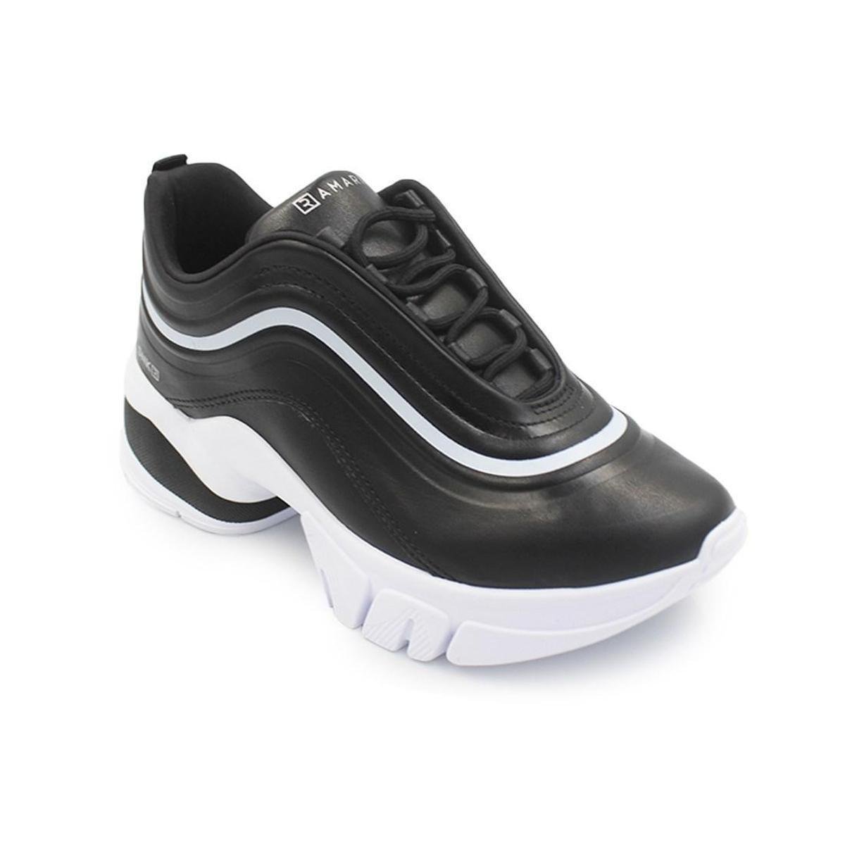 Tênis Ramarim Feminino Chuncky SNK 2180202 - Branco+Preto Menor preço em Tênis Ramarim Feminino Chuncky SNK 2180202 - Branco+Preto