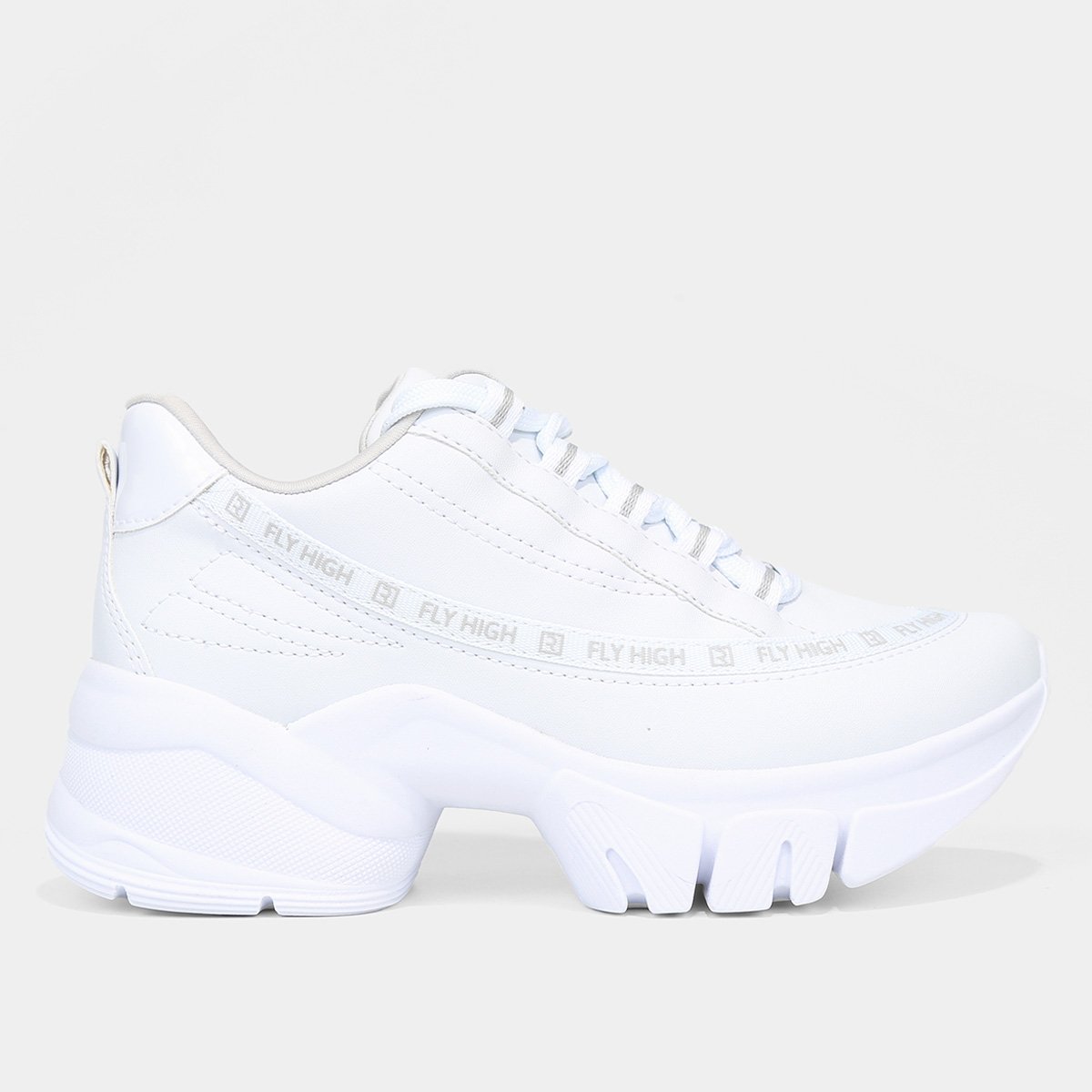 Tênis Ramarim Flatform Fly High Tratorado Feminino - Branco Menor preço em Tênis Ramarim Flatform Fly High Tratorado Feminino - Branco