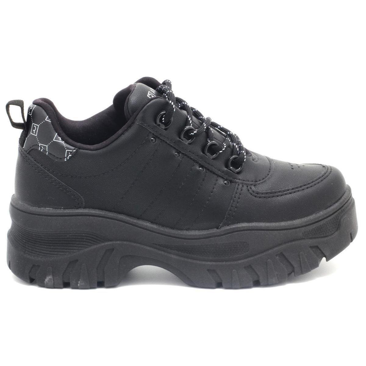 Tênis Ramarim Flatform Tratorado Feminino 2286202 - Preto Menor preço em Tênis Ramarim Flatform Tratorado Feminino 2286202 - Preto