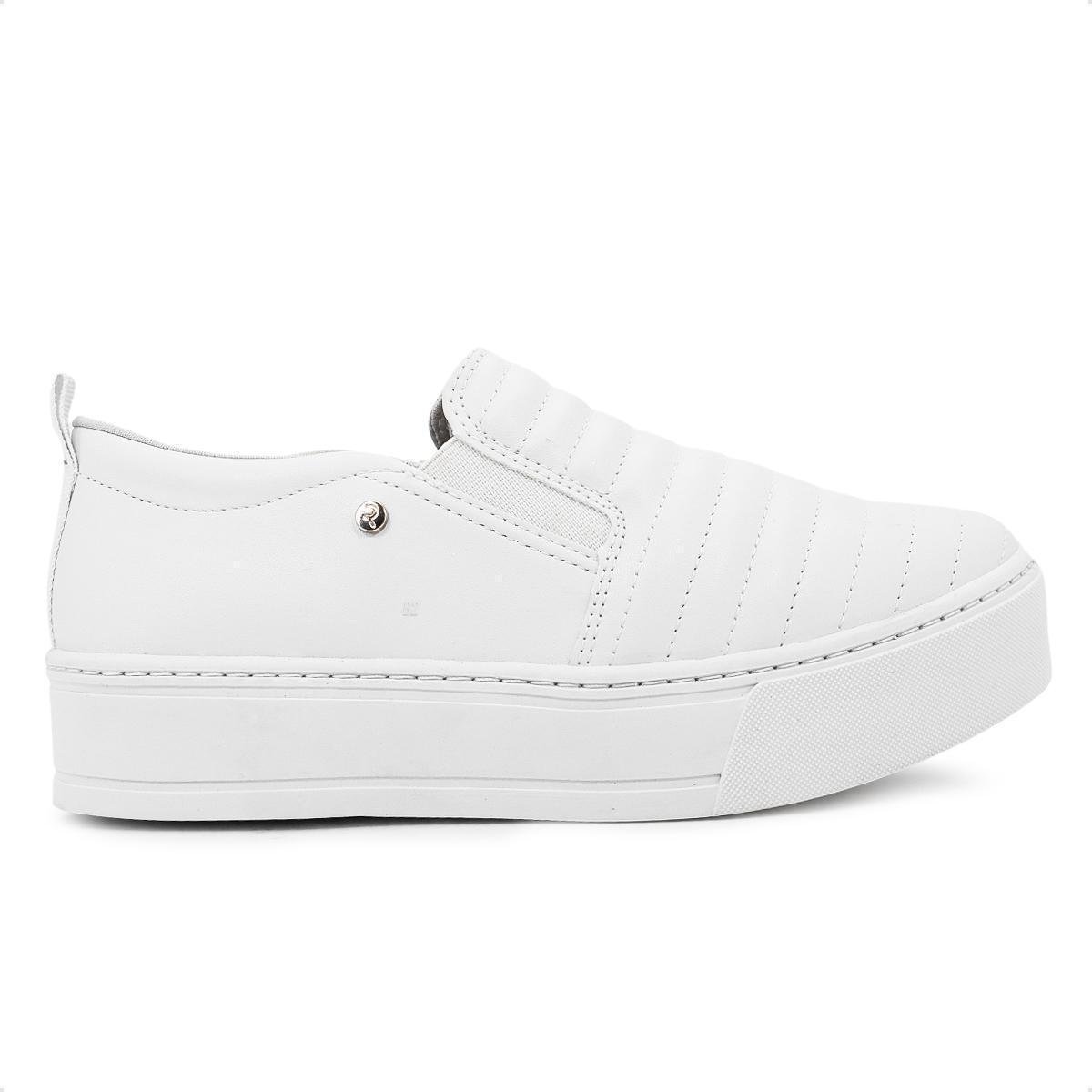 Tênis Ramarim Slip On Caixa Alta Feminino - Branco Menor preço em Tênis Ramarim Slip On Caixa Alta Feminino - Branco