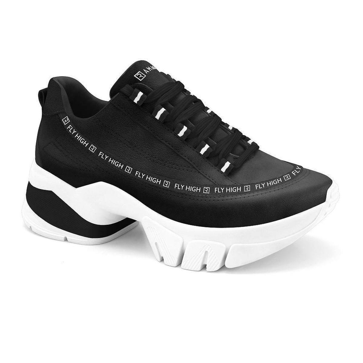 Tênis Ramarim Sneaker Fly High 80104 - Preto Menor preço em Tênis Ramarim Sneaker Fly High 80104 - Preto