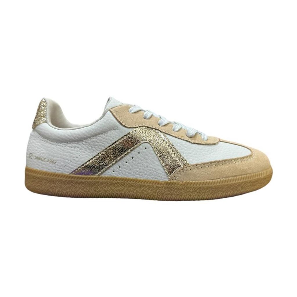 Tênis Ramarim SNK Casual 2462202 Branco + Dourado
