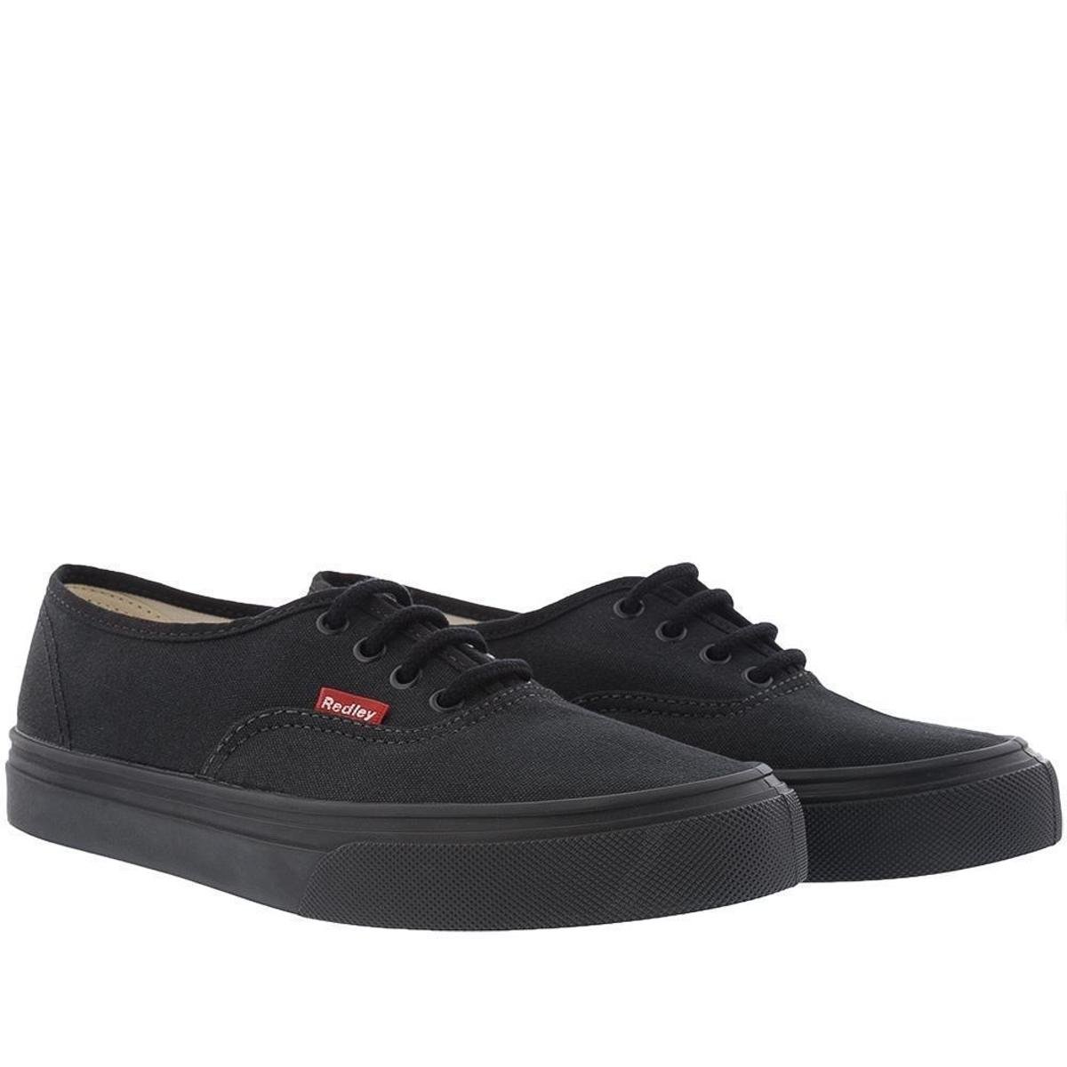 Tênis Redley Originals Casual Masculino Preto - Preto Menor preço em Tênis Redley Originals Casual Masculino Preto - Preto