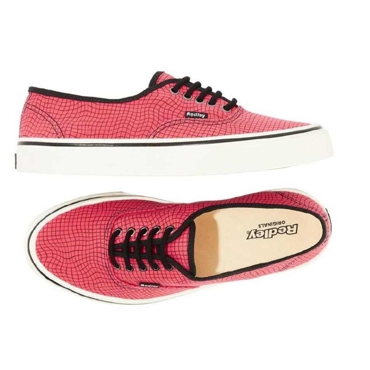 Tênis Redley Originals Grid - Vermelho+Preto Menor preço em Tênis Redley Originals Grid - Vermelho+Preto