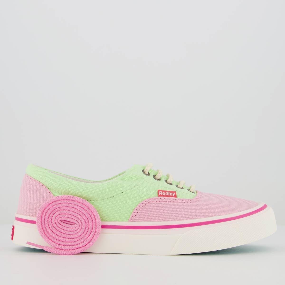 Tênis Redley Originals Verde Limão e Rosa Zattini