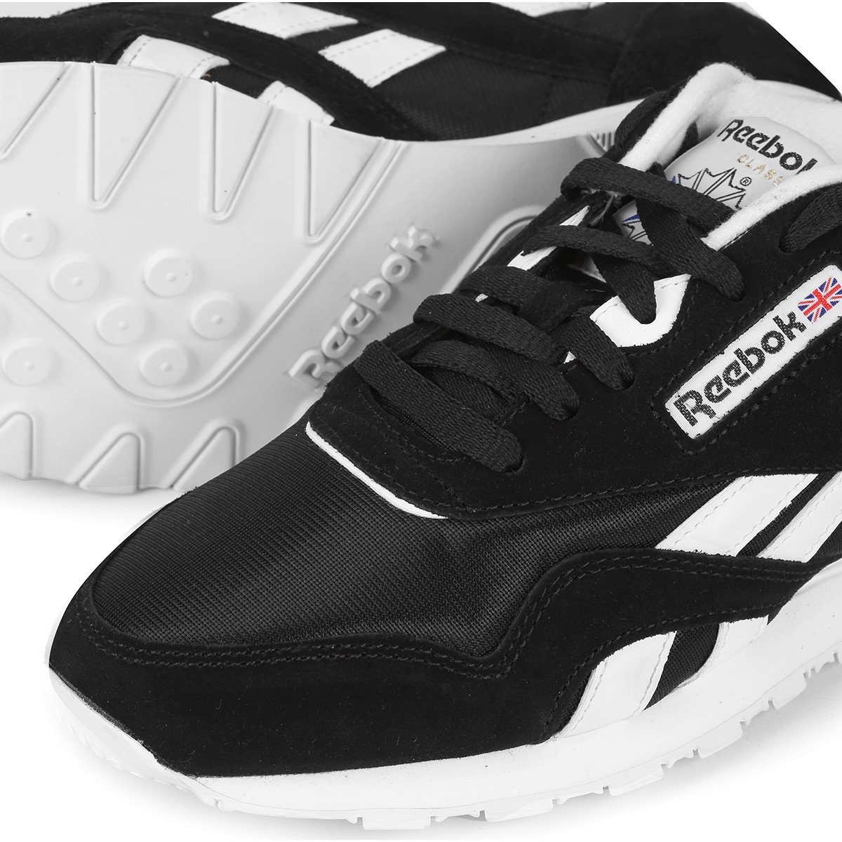 Tênis Reebok Cl Nylon Feminino - Preto+Branco é ruim? Tênis Reebok Cl Nylon Feminino - Preto+Branco é boa?