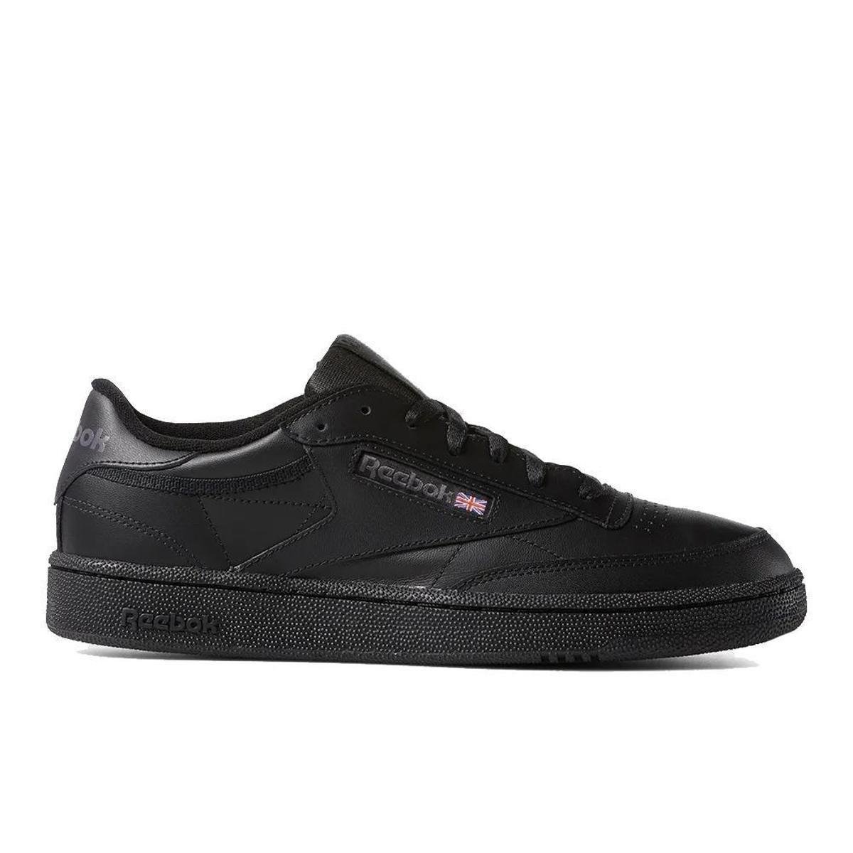 Tênis Reebok Club C 85 Black/Charcoal Menor preço em Tênis Reebok Club C 85 Black/Charcoal