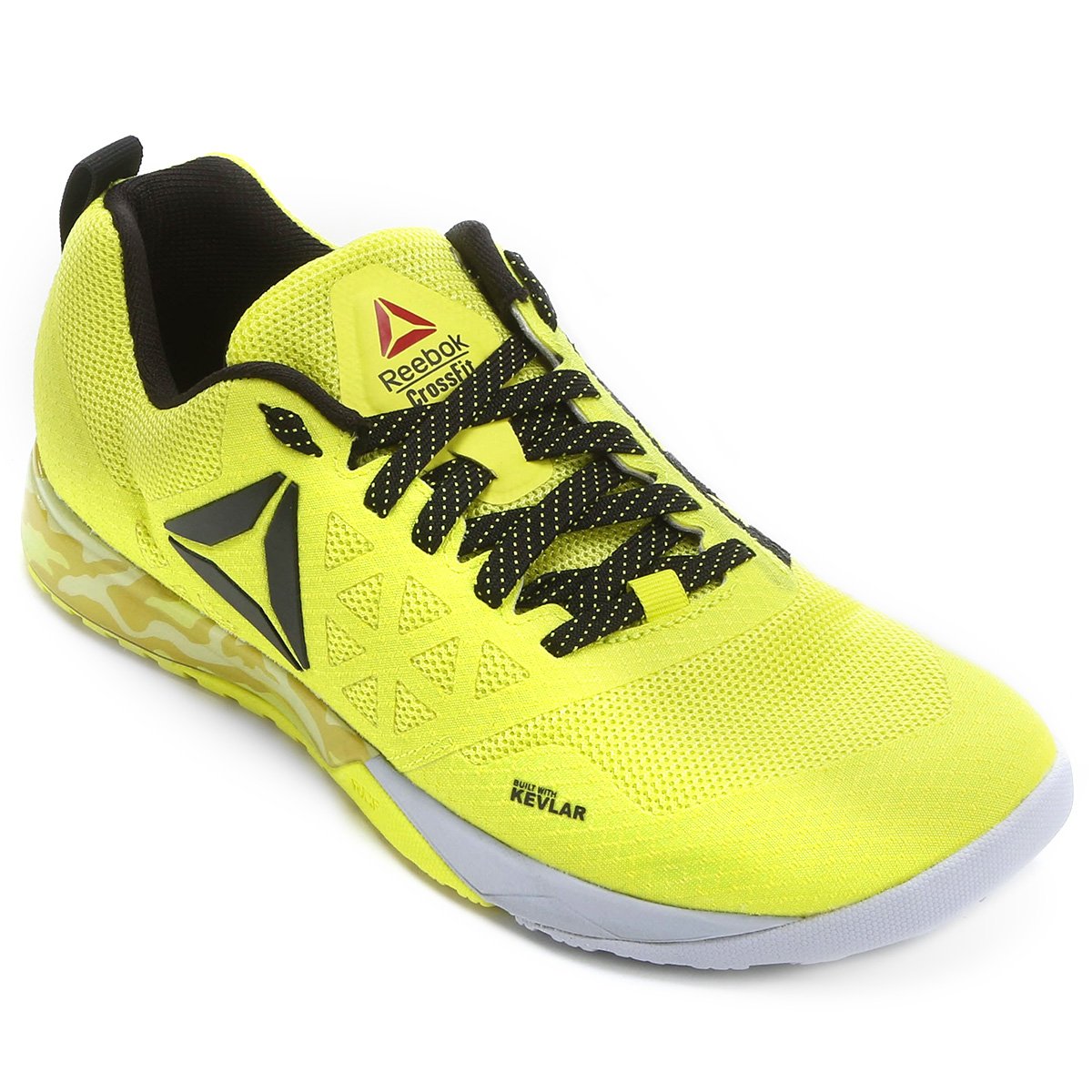 Tênis Reebok Crossfit Nano 6.0 Masculino - Amarelo+Preto Menor preço em Tênis Reebok Crossfit Nano 6.0 Masculino - Amarelo+Preto