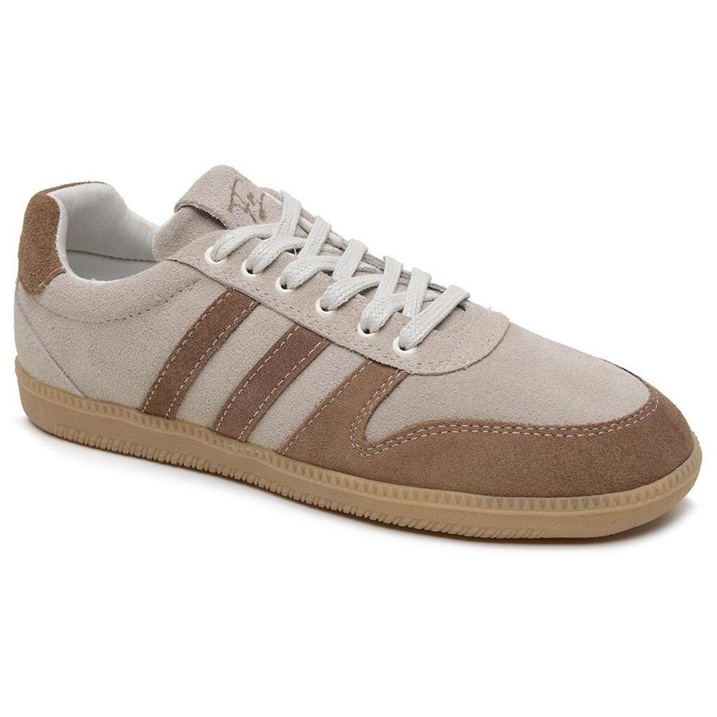 Tênis Retrô Feminino Couro Camurça Casual Sola Goma Conforto