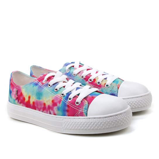 Tênis Santa Lolla Tie Dye Feminino - Colorido