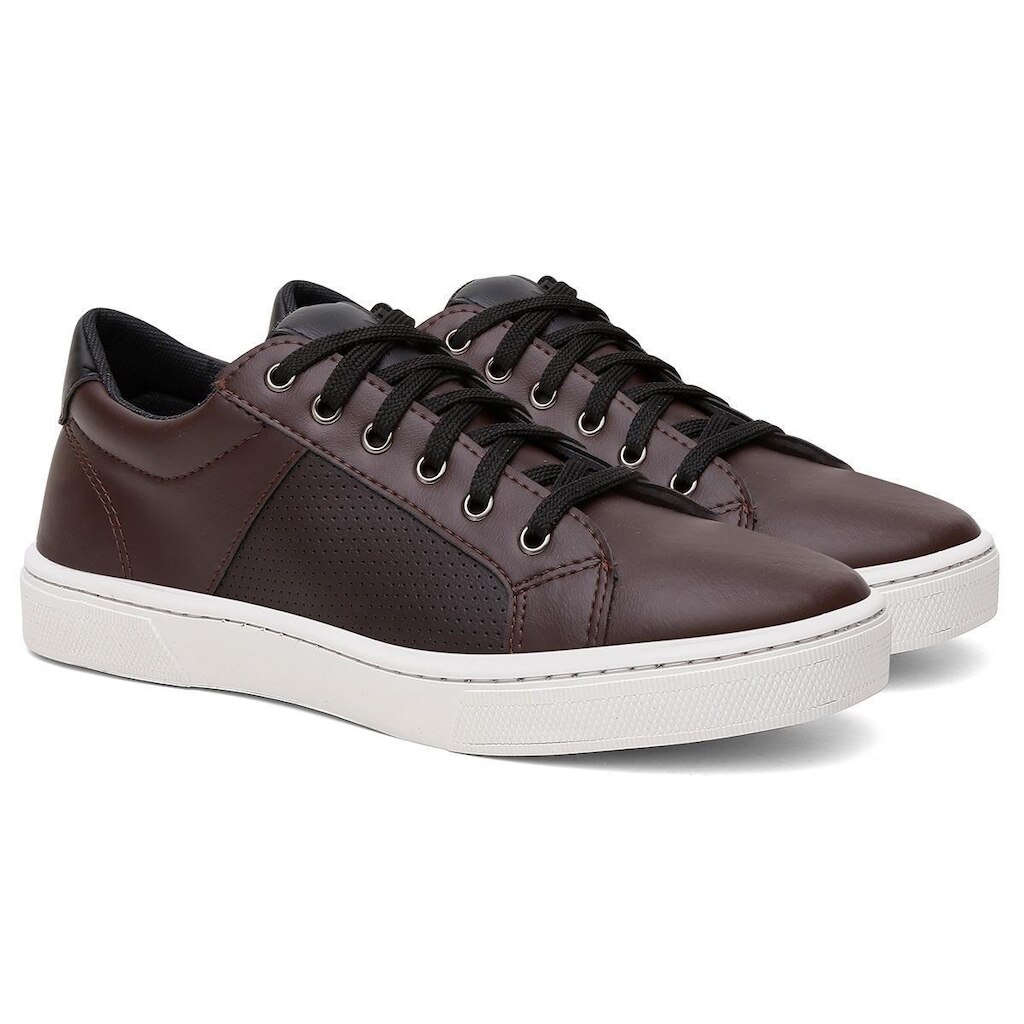 Tenis Sapatenis Casual Estiloso Solado Confort + Sola Costurada