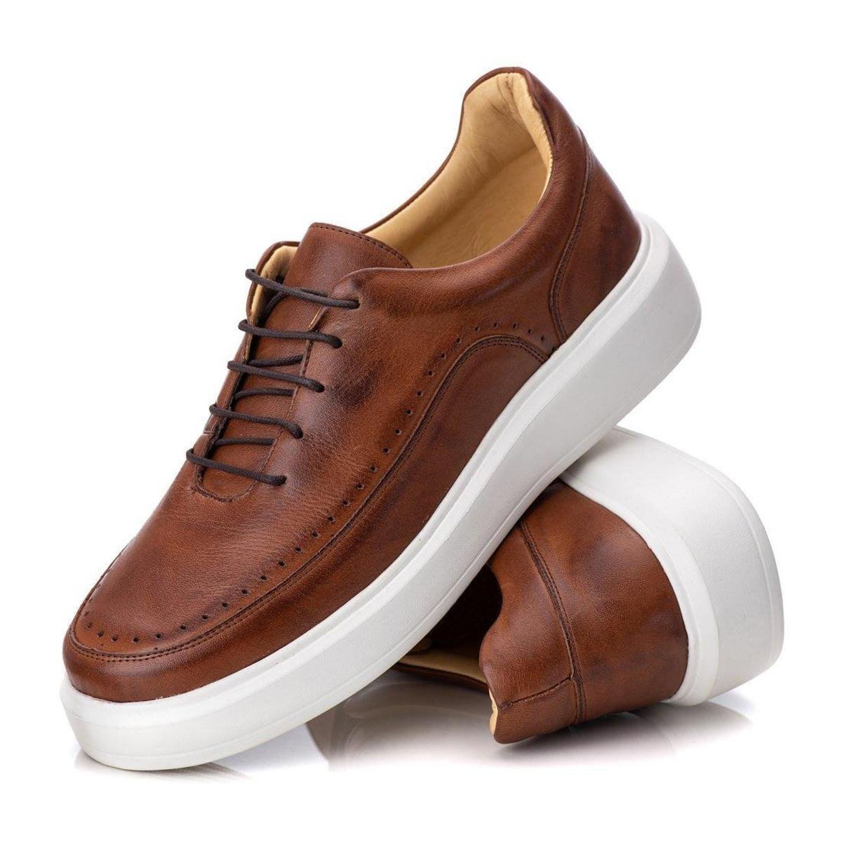 Sapatenis Casual Masculino Sapatenis Couro Tênis Casual Masculino