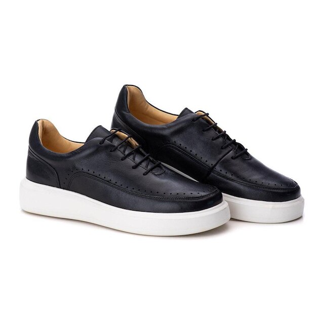Tênis Sapatênis Casual Masculino Couro Comfort