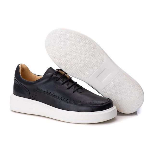 Tênis Sapatênis Casual Masculino Couro Comfort