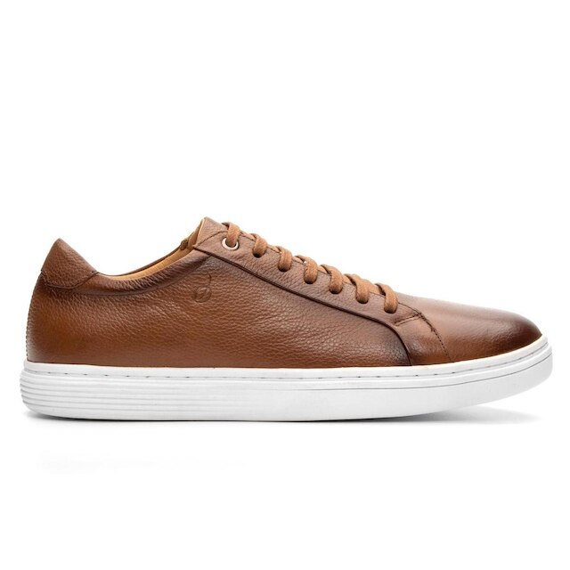 Tênis Sapatênis Casual Masculino Em Couro