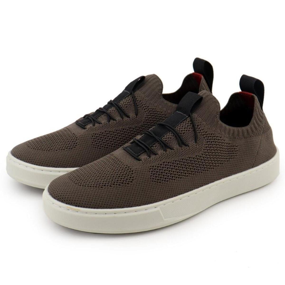 Tenis Sapatenis Casual Masculino Palmilha PU Gel Macia Solado Borracha Confortavel Ajuste Elastico Menor preço em Tenis Sapatenis Casual Masculino Palmilha PU Gel Macia Solado Borracha Confortavel Ajuste Elastico