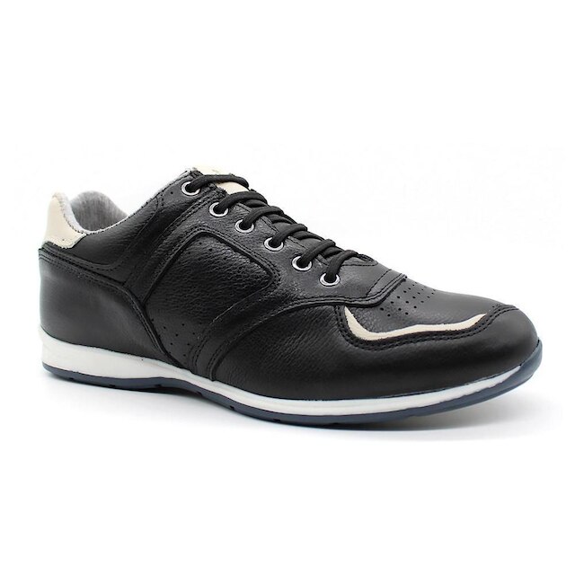 Tenis Sapatenis em Couro Casual Elástico Netony 5695