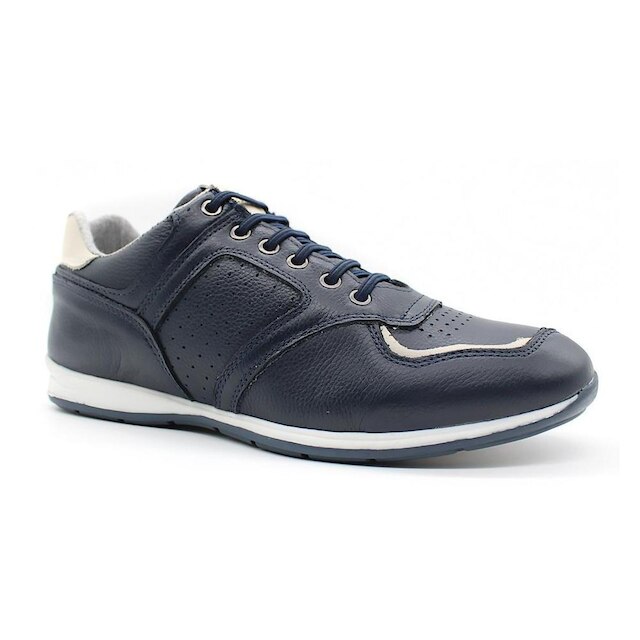 Tenis Sapatenis em Couro Casual Elástico Netony 5695