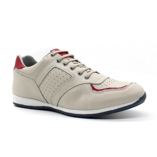 Tenis Sapatenis em Couro Casual Elástico Netony 5695