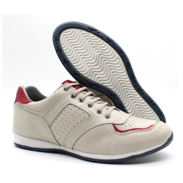 Tenis Sapatenis em Couro Casual Elástico Netony 5695