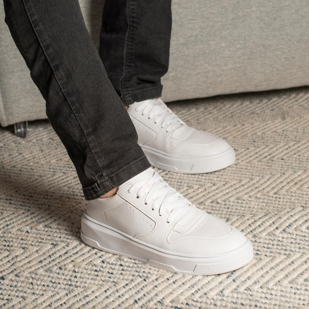 Tênis Sapatenis Masculino Casual Confort Sola 5cm Plataforma
