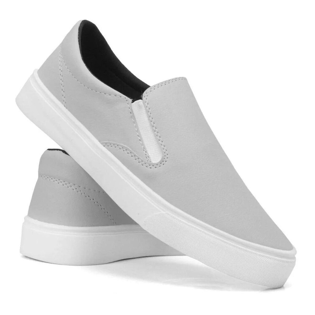 Tênis Sapatênis Slip On Casual Iate Calce Fácil Sem Cadarço Leve Confortável
