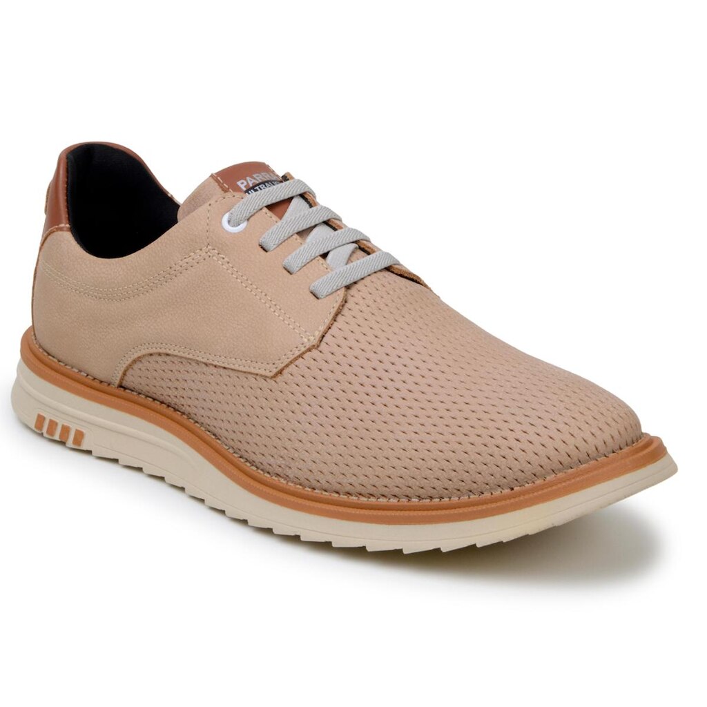 Tênis Sapato Masculino Aberto Moda 100% Couro Legitimo Moderno Conforto Solado Borracha 1016