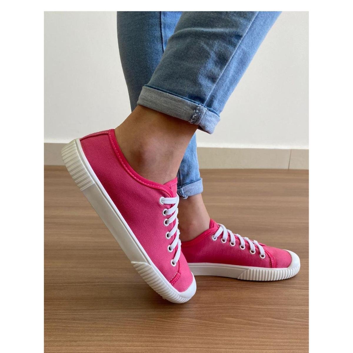 Tênis Sarja Feminino Casual All Colors Lona Star Menor preço em Tênis Sarja Feminino Casual All Colors Lona Star