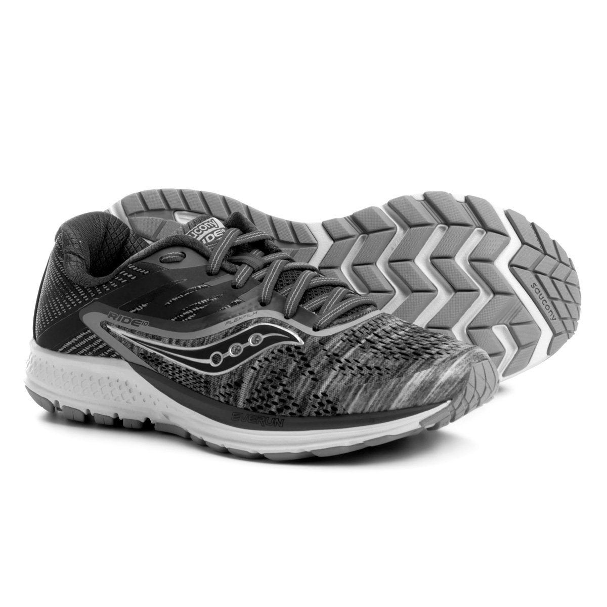 Tênis Saucony Ride 10 Feminino - Cinza Menor preço em Tênis Saucony Ride 10 Feminino - Cinza