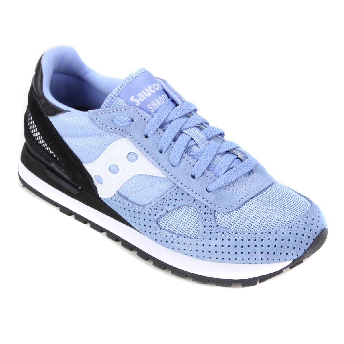 Tênis Saucony Shadow Original Feminino - Azul+Preto Menor preço em Tênis Saucony Shadow Original Feminino - Azul+Preto