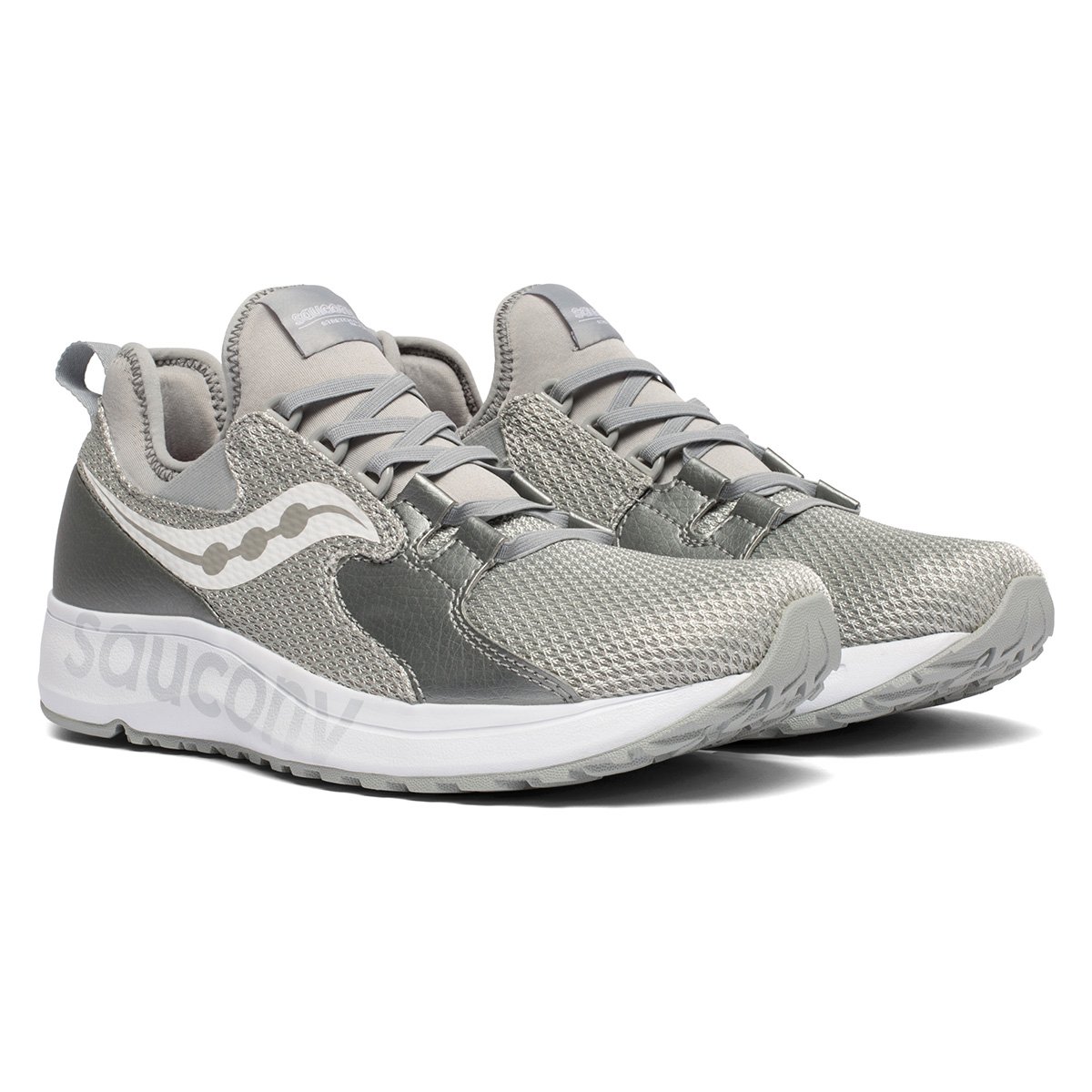 Tênis Saucony Versafoam Blaze Sg Masculino - Cinza+Branco Menor preço em Tênis Saucony Versafoam Blaze Sg Masculino - Cinza+Branco