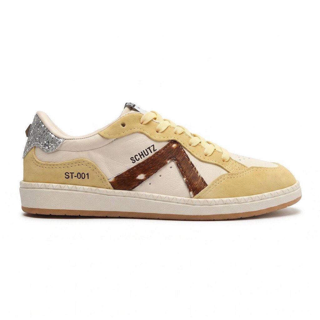 Tênis Schutz Feminino ST-001 Triangle Couro Nobuck S2185300010171 Amarelo