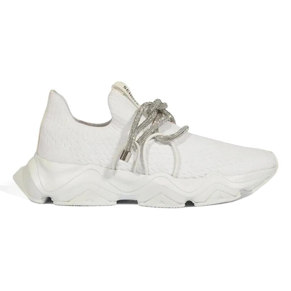 Tênis Schutz Tecido Knit Brilho Branco Original